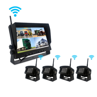 качество  IP67 4CH Wireless Backup Camera System For Trucks RV Trailer ISO And Android фабрика