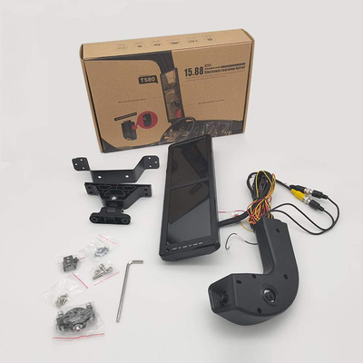 качество  OEM Wholesale Vehicle Security System, 15.8" HD Dual Display Electronic Rearview Mirror with 2 Cameras Recording for MAN Bus Truck фабрика