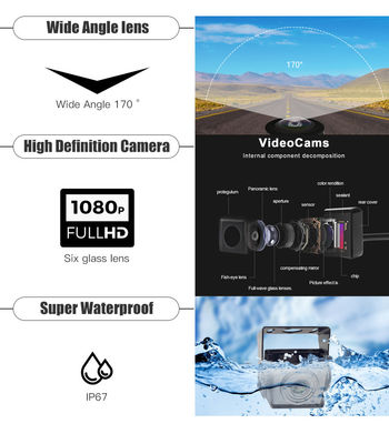 Автопарк грузовиков водонепроницаемая AHD 12V 24V камера с видом на птицу на 360 градусов для автомобиля