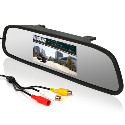 Автоматическое зеркало заднего вида контролирует 4,3 дюйма LCD обращая помощь 2 AV входного сигнала