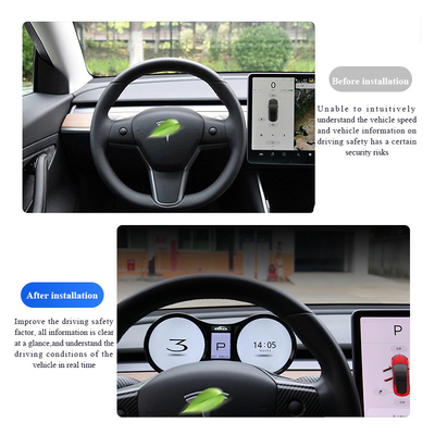 Дискретный предупредительный световой сигнал Tesla моделирует панель LCD группы аппаратуры y 4,3 дюйма