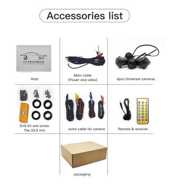 Advanced 360° Car Surround Vision System with HD Imaging and Night Vision for Safe Parking