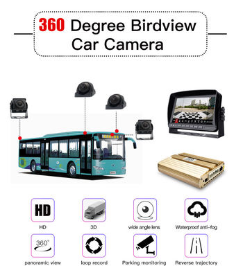 Камера 360-градусного видения птиц водонепроницаемая IP67 1080P HD Панорамная камера для для Hino грузовик фургон трейлер
