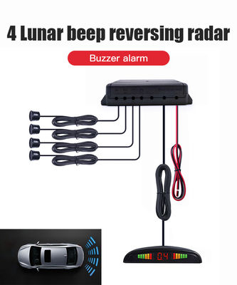 Packing Sensor Kit 4 Sensors LED Parking Sensor System Car Reverse Backup Radar Buzzer Warning Alarm LED Display