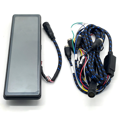 Автомобиль Rearview Quad Split Monitor Дистанционное управление 4 канала 18-PIN Заднее зеркало Veiw для грузовиков