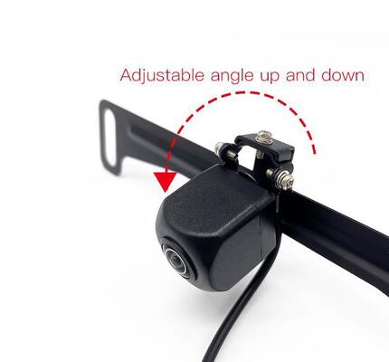 Universal 1080P License Plate Frame Reverse Camera, Waterproof Wide Angle Starlight Night Vision Front & Rear View Backup Parking Camera