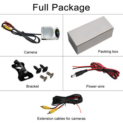 Алюминиевая HD камера заднего вида с углом обзора 170°, водонепроницаемость IP68, полностью стеклянный объектив для автомобилей и грузовиков