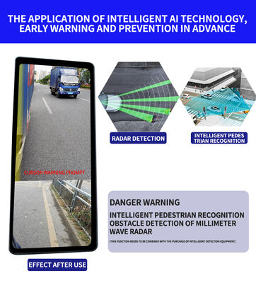 Car Backup Monitor with Multi-Wire Connection for Reverse Camera and HD Video Display