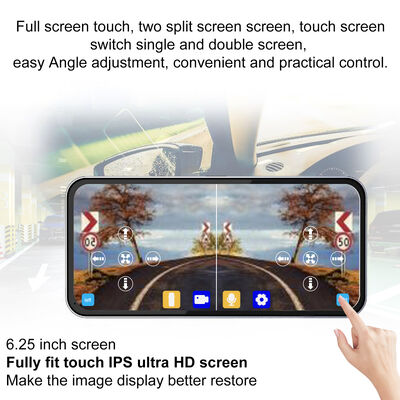 Расширенная камера заднего вида AHD 1080P с дизайном Sharkfin и 6,25-дюймовым экраном для парковки и слепого пятна