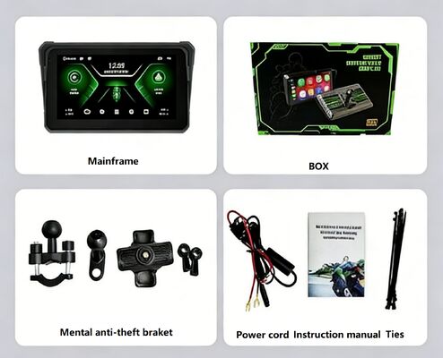 Мотоциклетный записыватель беспроводный Carplay/Androidauto мобильный телефон навигация на экране транспортного средства
