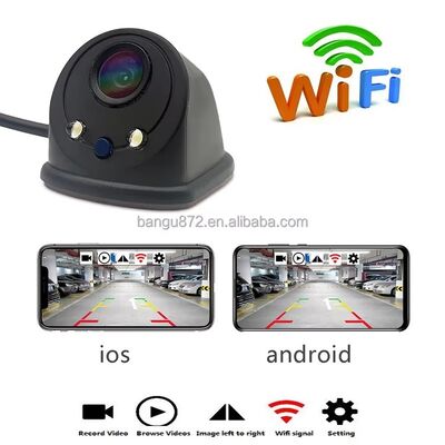 Беспроводная камера заднего вида Wi-Fi с разрешением 720P HD 140 градусов широкого угла обзора и водонепроницаемостью IP67 для автомобилей, грузовиков и автобусов
