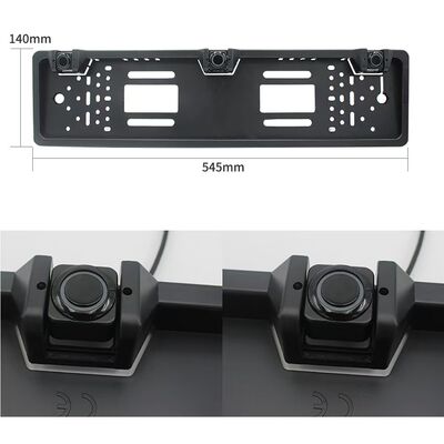 Proximity Warning System Parktronics European License Plate Frame Car Reversing Radar with 3 Sensors Universal EU Plate