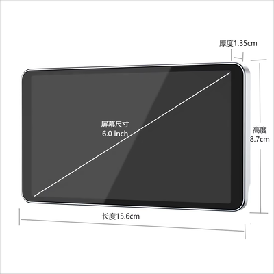 6 Inch Touch Screen Digital Electronic Dual Lens Side View Mirror Camera System AI BSD Voice Warning Safety Monitoring Kit for Toyota Camry Sedan