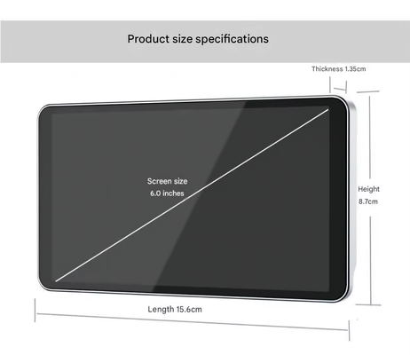 6-Inch IPS 600CD Brightness CMS Electronic Side Mirror Monitor System with Dual HD Camera and IP67 Waterproof Rating Digital Rear-View Mirror Kit
