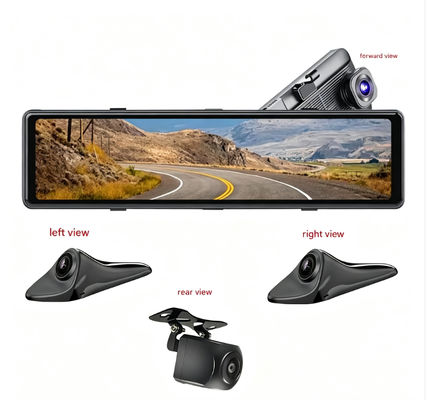 WIFI 4CH Rearview Mirror Dashcam, 11,26 дюйма 1080P Car DVR с GPS ночным видением для Toyota OEM