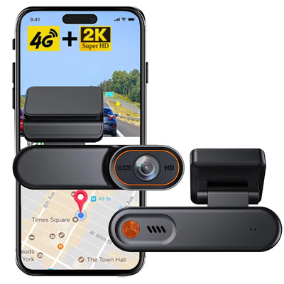 4G LTE 2K HD умная видеорегистратор с GPS и функцией удаленного мониторинга в реальном времени для автомобилей
