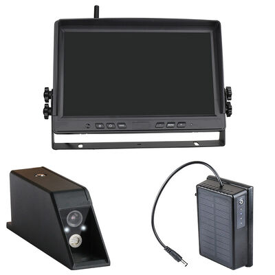 7Inch IPS Monitor Wireless Forklift Camera System 360° Dual‑Lens Waterproof Camera with Green Laser Light for Toyota Forklift Safety Monitoring
