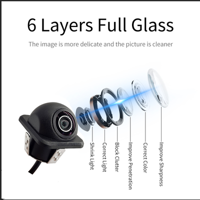 AHD 1080P Universal Car Reverse Camera with Fisheye Lens and Parking Guidelines for Automotive Parking Assistance