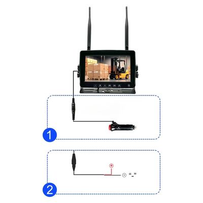 7 Inch IPS Monitor Wireless Forklift Camera System with IP68 Waterproof and IR Night Vision for Forklift Safety